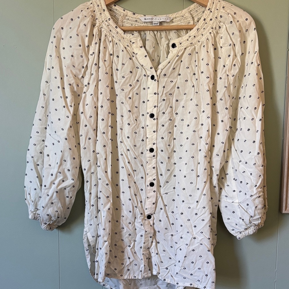 The nines by hatch Cream Blouse